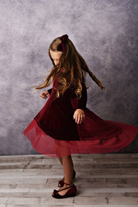 Velvet Dress - Winter Winr - littlelightcollective