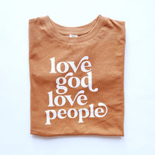 Load image into Gallery viewer, Love God, Love people Infant Organic sweatshirt - littlelightcollective