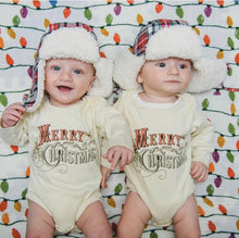 Load image into Gallery viewer, Merry Christmas Organic One Piece Onesie - littlelightcollective