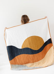 Sunset reversible Quilt - littlelightcollective