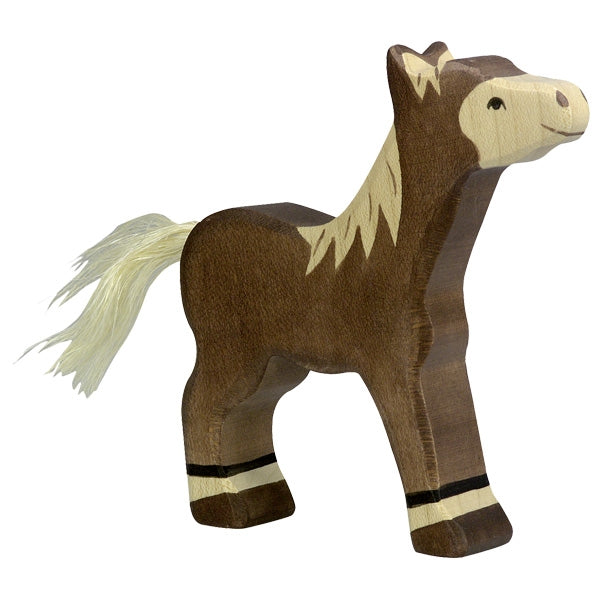 Foal, standing, dark brown - littlelightcollective