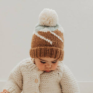 Mountain Hand Knit Beanie Hat - littlelightcollective