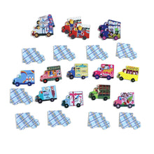 Load image into Gallery viewer, Trucks and a Bus Little Matching Game - littlelightcollective