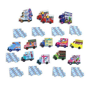 Trucks and a Bus Little Matching Game - littlelightcollective
