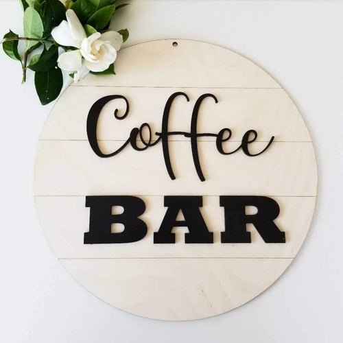 Shiplap Round - Coffee Bar - littlelightcollective