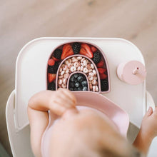 Load image into Gallery viewer, Silicone Rainbow Plate | Slate - littlelightcollective