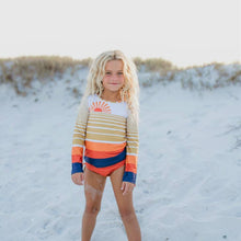 Load image into Gallery viewer, Sunset Rash Guard Swimsuit - littlelightcollective