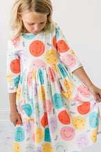 Load image into Gallery viewer, Just Smile Dress - Happy Print - littlelightcollective