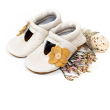 Load image into Gallery viewer, Milk Lily Janes Leather Baby Moccs Shoes - littlelightcollective