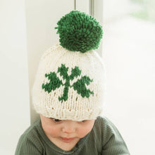 Load image into Gallery viewer, Shamrock St. Patrick&#39;s Day Hand Knit Beanie Hat - littlelightcollective