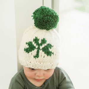 Shamrock St. Patrick's Day Hand Knit Beanie Hat - littlelightcollective