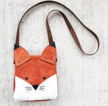 Load image into Gallery viewer, Leather Toddler Purse - Woodland Animals - littlelightcollective