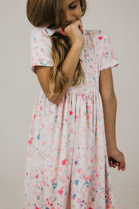 Terrazzo Dress - Pink - littlelightcollective
