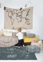 Load image into Gallery viewer, Wall Hanging Canvas Map - littlelightcollective