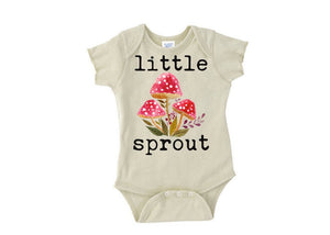Little Sprout Short Sleeve Organic Bodysuit - littlelightcollective