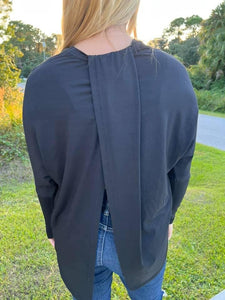 Size Small Leanna Womens Drape Back Tunic - littlelightcollective