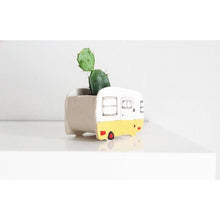 Load image into Gallery viewer, Julie Richard Ceramist - Small Vintage Yellow Boler Planter - littlelightcollective