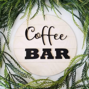Shiplap Round - Coffee Bar - littlelightcollective