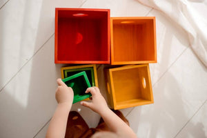 Rainbow Nesting Boxes - littlelightcollective