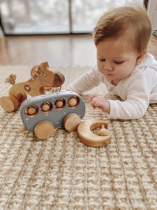 Wooden Teething Toy Moon - littlelightcollective