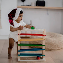 Load image into Gallery viewer, Track a ball Wooden Rack - littlelightcollective