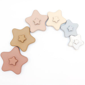 Silicone Star Stacker Toys - Desert - littlelightcollective
