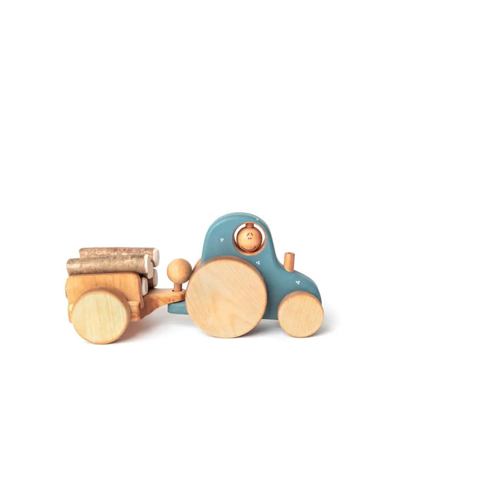 Wooden Tractor Toy - littlelightcollective