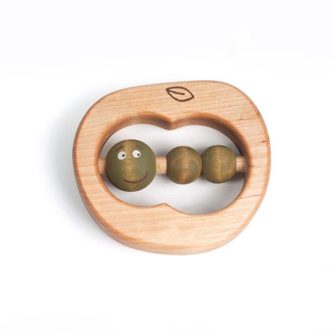 Wooden Teething Toy Apple - littlelightcollective