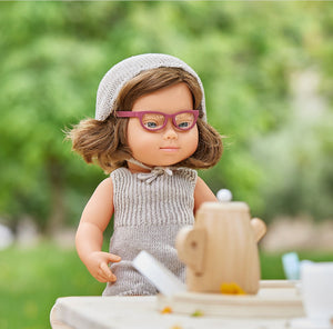 Terracotta Glasses for 15'' Dolls - littlelightcollective
