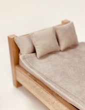 Load image into Gallery viewer, Wooden Bed Toy With Beddings - littlelightcollective