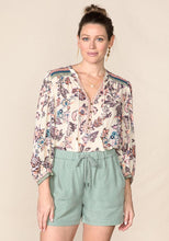 Load image into Gallery viewer, Size Large  Piper Flowy Sage Shorts - littlelightcollective