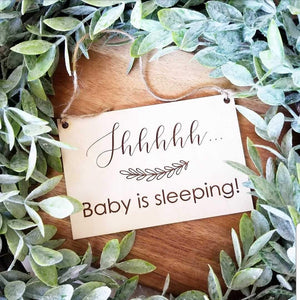 Shhhh, Baby Sleeping Sign - littlelightcollective