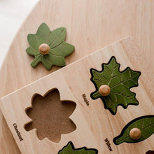 Load image into Gallery viewer, Montessori Leaf Puzzle - littlelightcollective