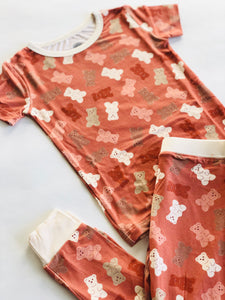 Valentine’s Gummy Bear 2 Piece Pajamas - littlelightcollective