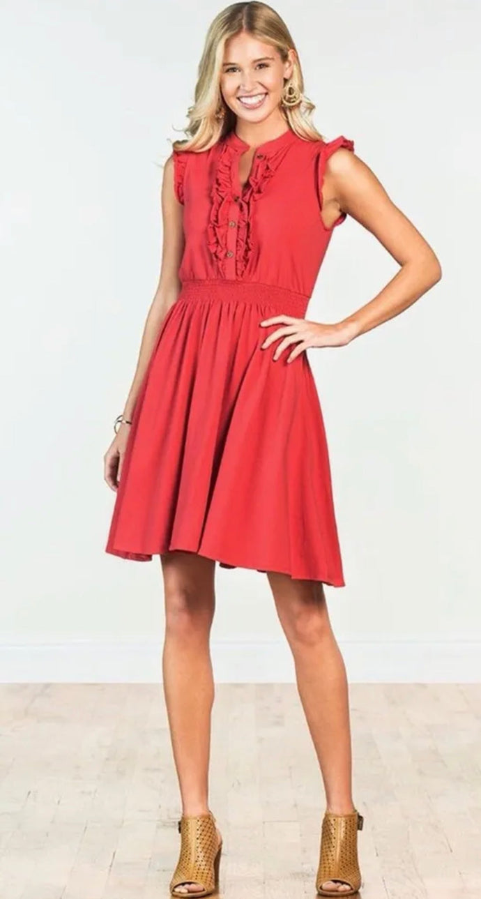 Size Large One Way Red Dress - littlelightcollective