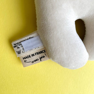Mr Imagine In Jeans Baby Rattle - littlelightcollective