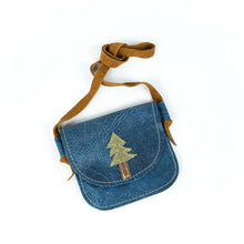 Load image into Gallery viewer, Tree on Azure Leather Purse Toddler &amp; Kids - littlelightcollective