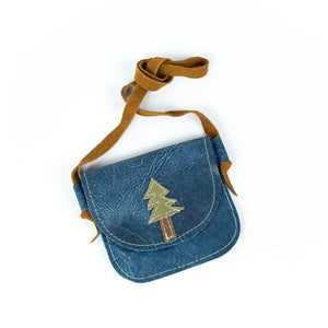 Tree on Azure Leather Purse Toddler & Kids - littlelightcollective
