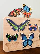 Load image into Gallery viewer, World of Butterflies Wooden Puzzle - littlelightcollective