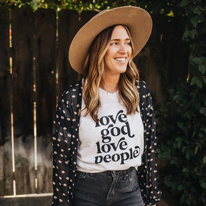 Love God, Love people T Shirt - littlelightcollective
