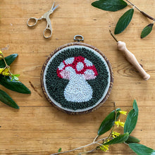 Load image into Gallery viewer, Mushroom Begin To Punch Needle Kit - littlelightcollective