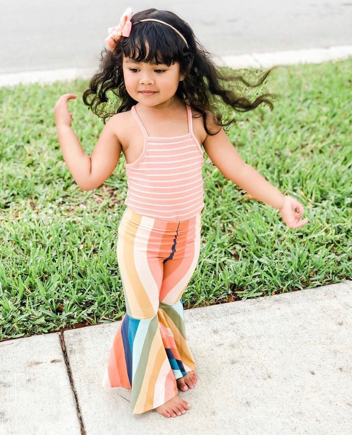 Handmade Britney Bells - Bold Rainbow Bell Bottoms