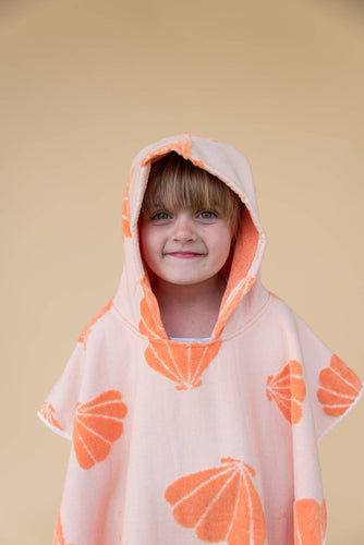 Hooded Poncho Towel | Sea Shell - littlelightcollective