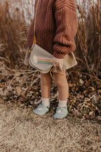 Load image into Gallery viewer, Rainbow on Beige Leather PURSE Toddler &amp; Kids - littlelightcollective