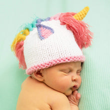 Load image into Gallery viewer, Newborn Unicorn Beanie Hat &amp; Pants Set - littlelightcollective