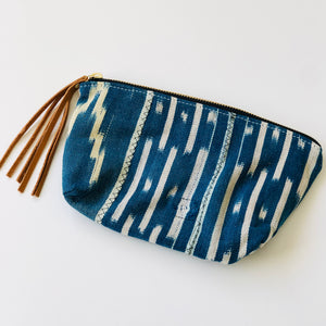 Mudcloth Purse Clutch - For Her Cosmetic Bag - littlelightcollective