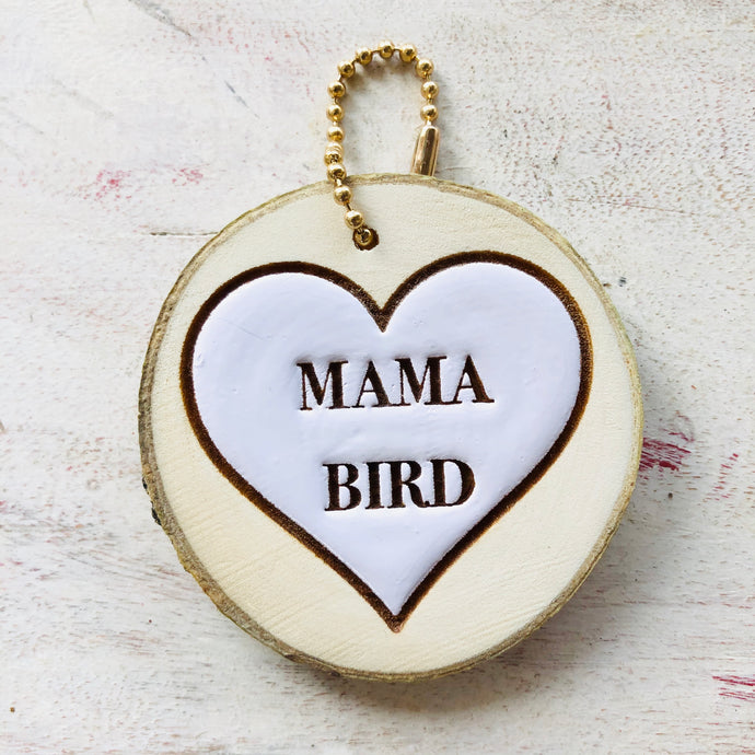 Mama Bird Keychain - littlelightcollective