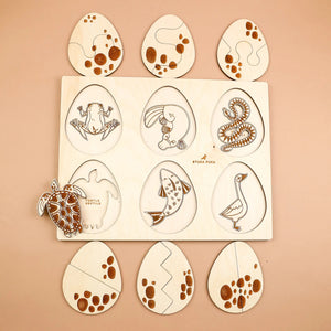 Crack the Egg Wooden Puzzle - littlelightcollective