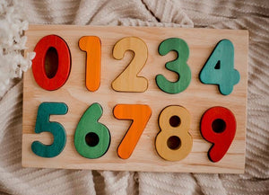 Wooden Number Puzzle - littlelightcollective