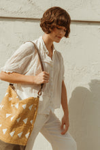 Load image into Gallery viewer, Mustard Triangle Tote - littlelightcollective